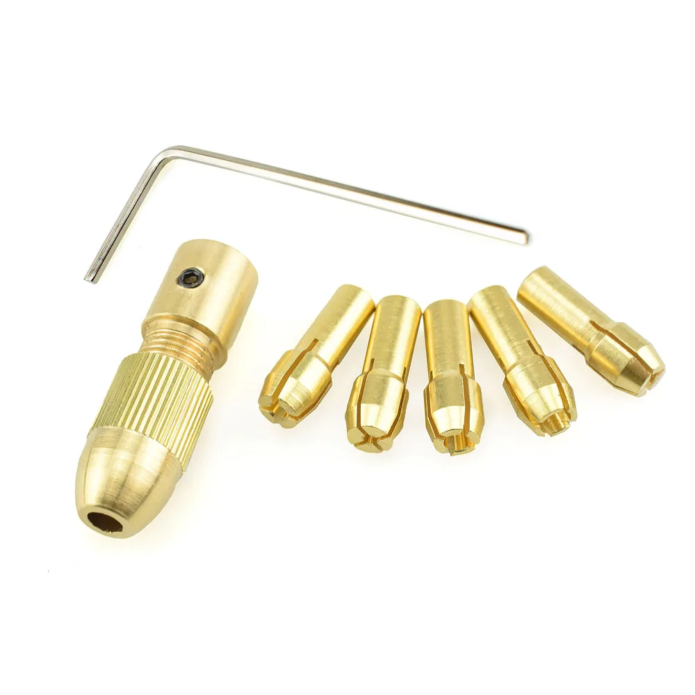 Buy 7pcs/set Dremel Mini Electric Brass Drill Bit