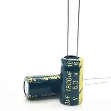 10 pçs/lote 6.3v 1800uf alta-frequência baixa-impedância de alta freqüência de baixa impedância capacitor eletrolítico de alumínio 1800uf 6.3v 20%