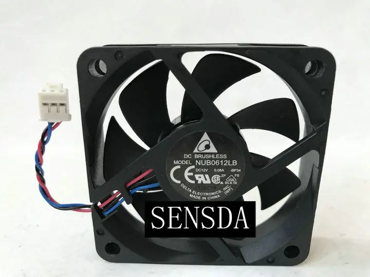 Тихий бесшумный вентилятор охлаждения для delta NUB0612LB BP34 DC 12V 0.08A 60x60x15