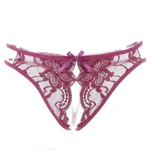 Проволока королевская вышивка Открытие стринги Женское белье прозрачный искушение сексуальный красивый t