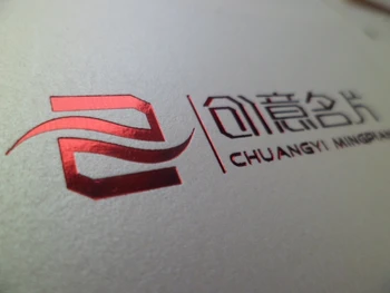 

Hot stamping business card red foil hot stamping business card specialty paper