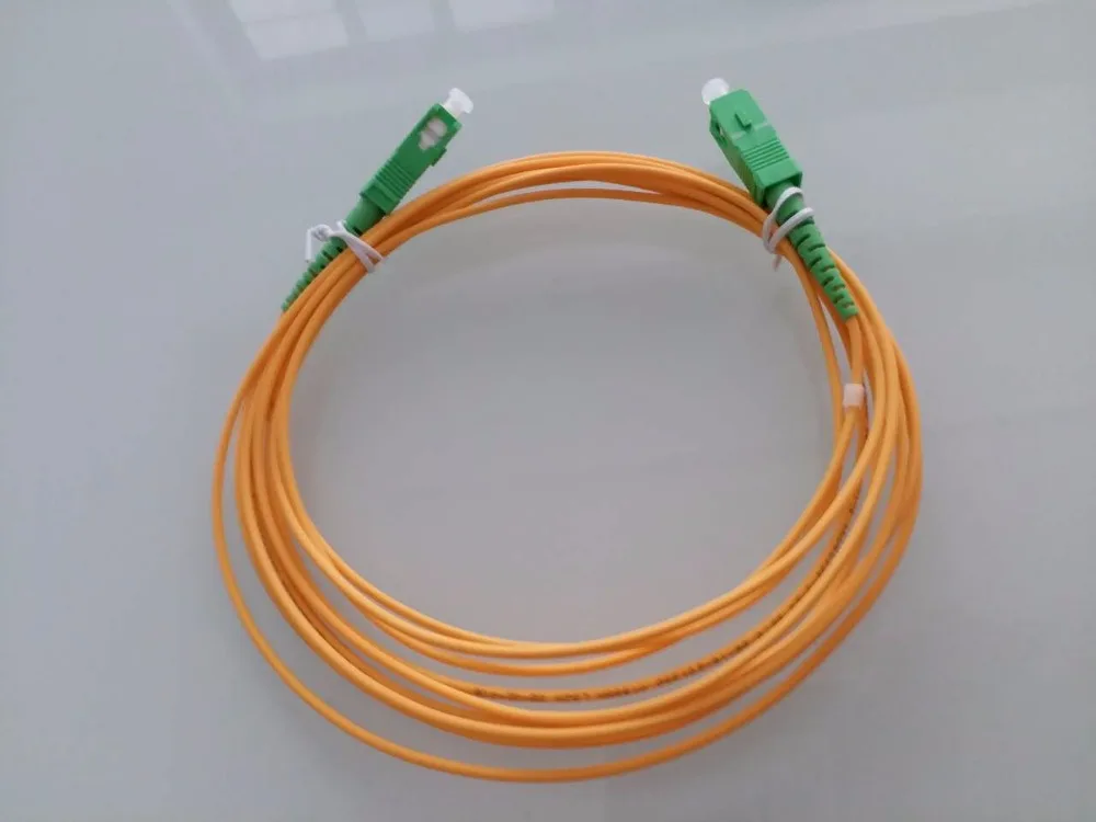 

SC / APC 3M Simplex mode fiber optic patch cord SC UPC 3M 3.0mm or 2.0mm FTTH fiber optic jumper cable