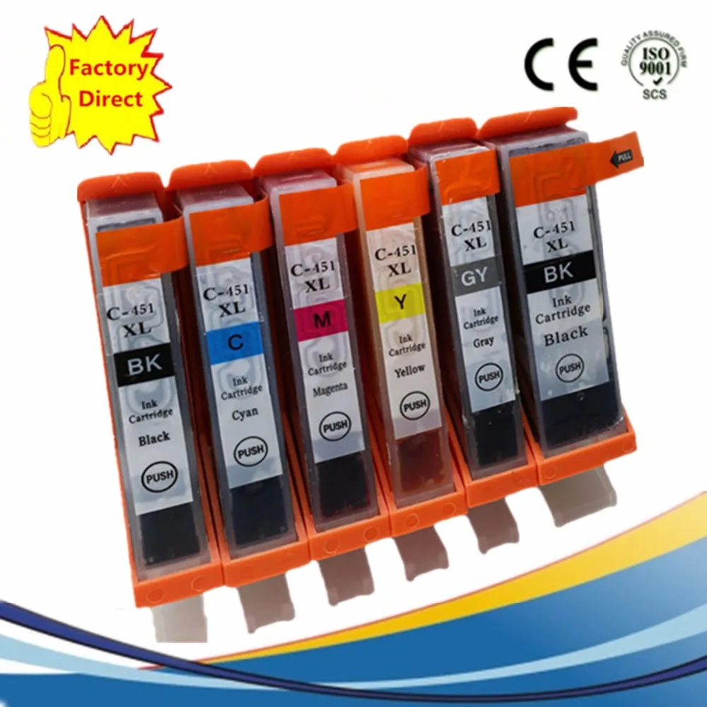 

PGI-450 CLI-451 PGI 450 PGI450 Ink Cartridges For Canon Pixma MG6340 MG7140 IP8740 MG-6340 MG-7140 IP-8740 MG 6340 7140 IP 8740