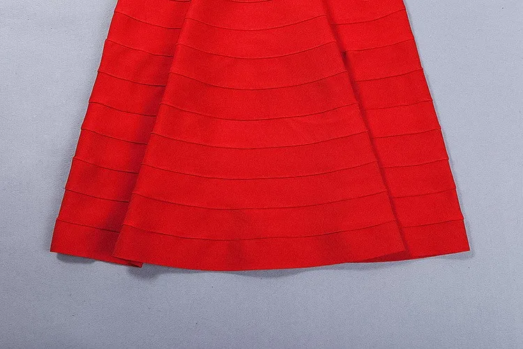 Знаменитости без рукавов v-образным вырезом красный черный благородный длинный бандаж Труба платье обтягивающее элегантное на выход платье