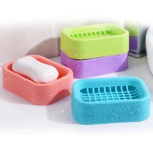 Beautiful Floor price 1Pc Double Layer Plastic Drainage Soap Box Holder Non-slip Dish Draining Tool Bathroom Accessories Beautiful Floor price 1Pc Double Layer Plastic Drainage Soap Box Holder Non-slip Dish Draining Tool Bathroom Accessories