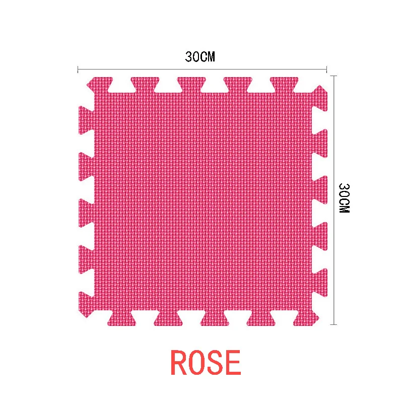 9/30 шт./лот детская EVA пеные тренажерный зал пол игровые коврики Коврик защитный плитка напольная ковровая плитка 30X30 см толстом каблуке 1 см - Цвет: rose