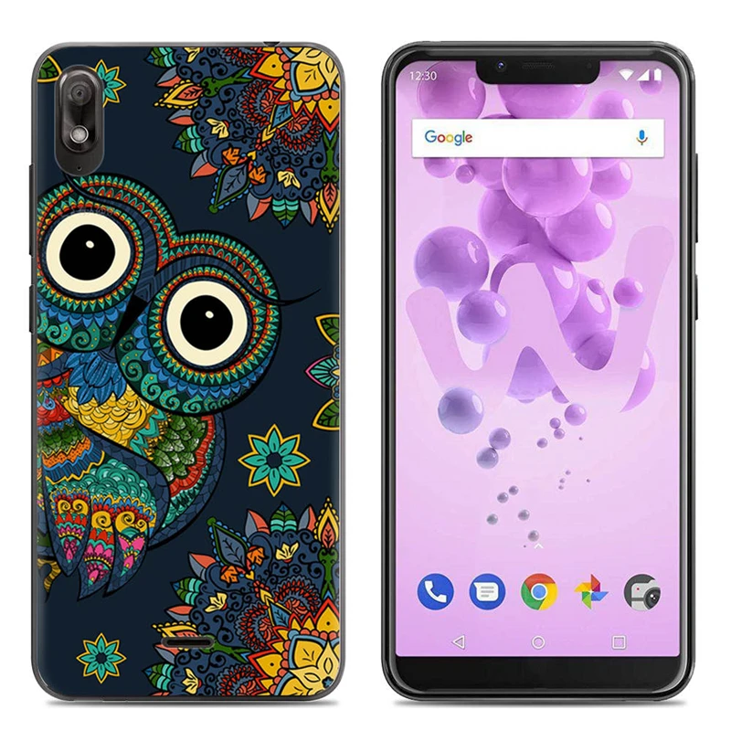 Чехол для Wiko View 2 go чехол s силиконовый мягкий из ТПУ с цветком милым единорогом