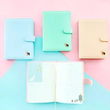 Каваи из искусственной кожи блокнот планировщик Papelaria Agenda материал Escolar школьные принадлежности Дневник путешествия журнал Filofax Note Book A5
