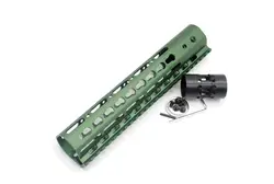 AR15 10 ''дюймовый оливково-зеленый One piece Стиль ключ-mod Handguard Пикатинни Гора Системы fit. 223