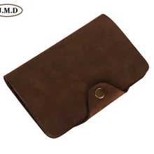 J.M.D Crazy Horse кожаный бумажник держатель для карт 8033R-1