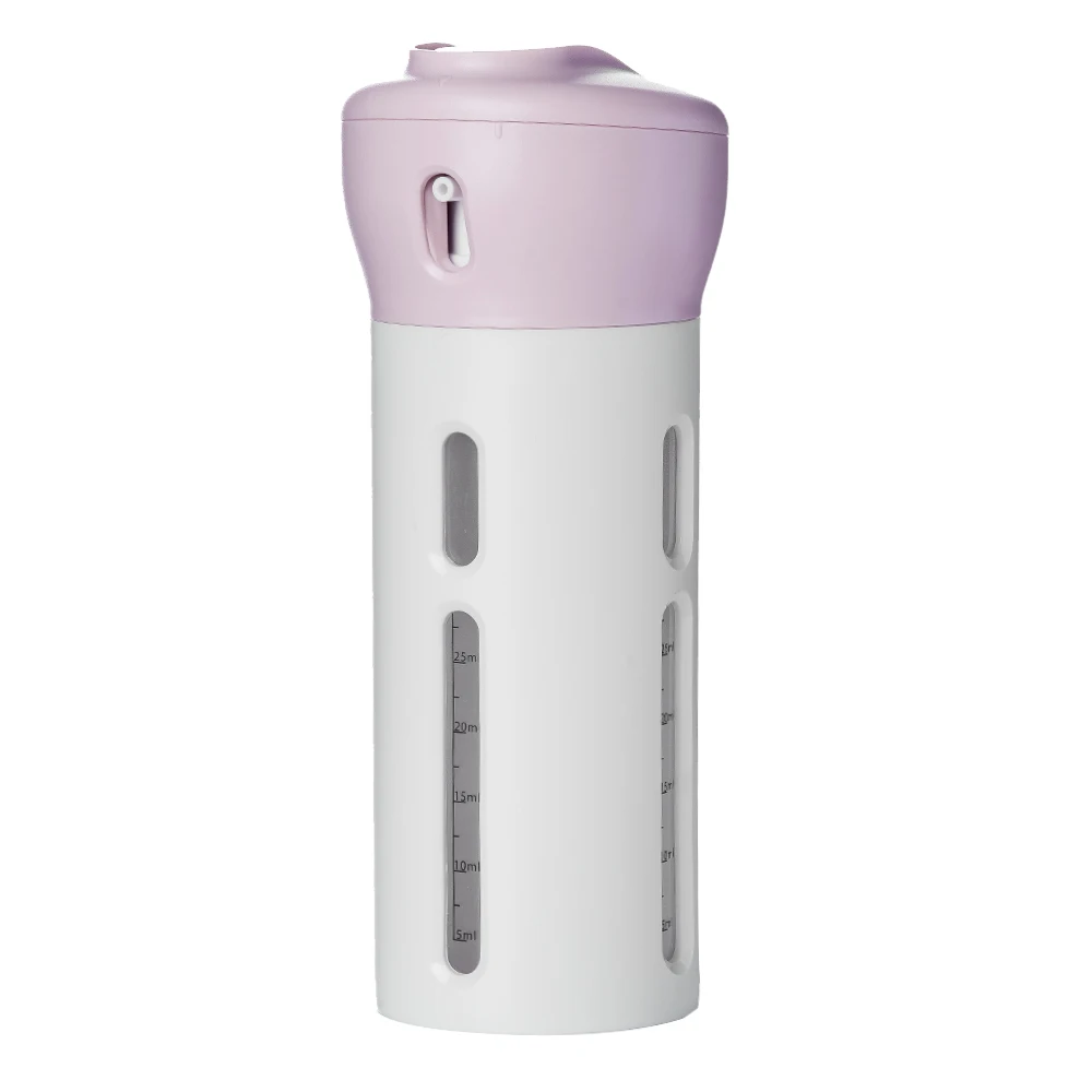 Дорожный набор 4-в-1 дорожная бутылка для хранения косметики бутылки флаконы для духов Макияж Контейнер для инструментов Набор для баночки для путешествий для шлама - Цвет: Розовый
