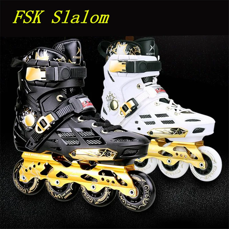 Расширенные FSK роликовые коньки обувь для скейтборда с 85A PU колеса ABEC-9 дышащие, для активного отдыха и спорта оборудование катания обувь размер 36 до 44