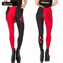 SexeMara, Новое поступление, Харли Квинн, леггинсы с принтом в стиле хип-хоп, креативные леггинсы, модные штаны для фитнеса, BL-519