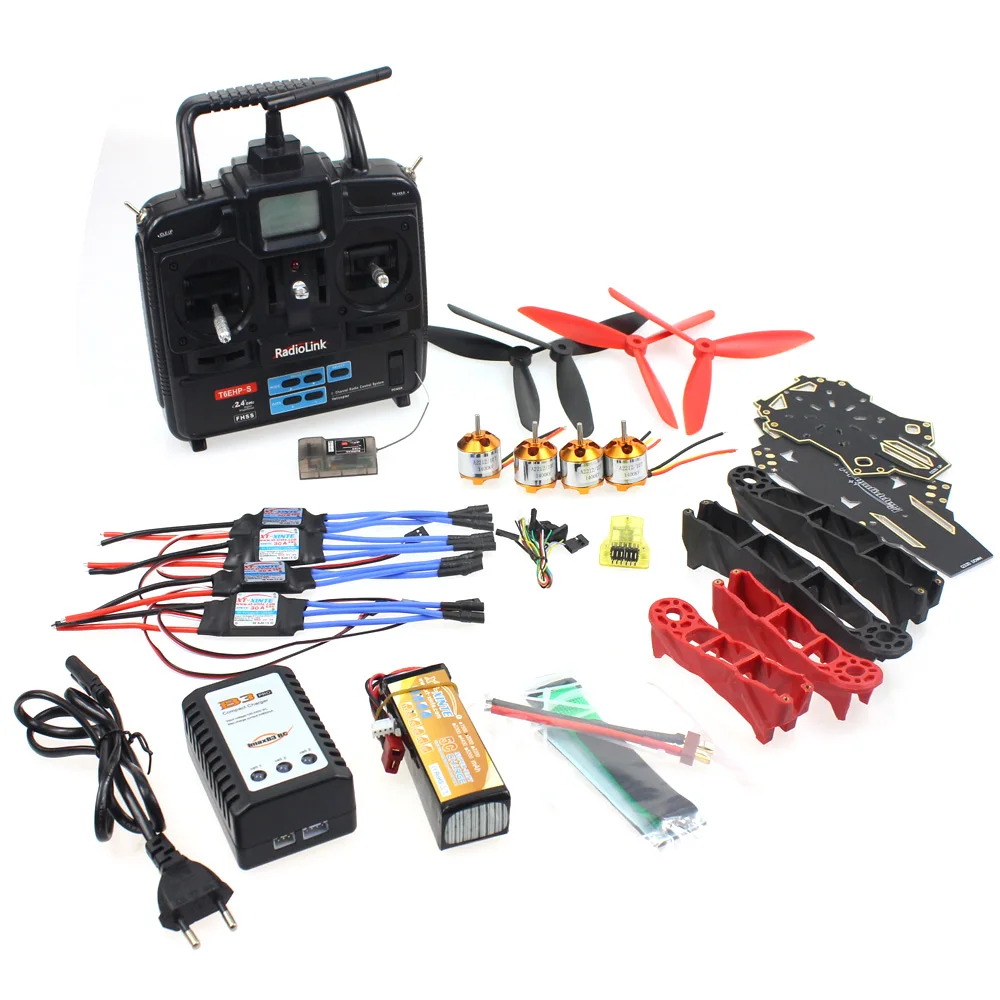 

CC3D Controller Version Q330 Frame RadioLink T6EHP-E Transmitter Motor ESC for DIY RC Drone Racer Aircraft F11797-K