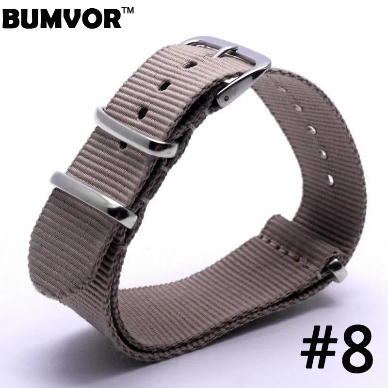 BUMVOR Code46-67,, 1 шт., 20 мм, ремешок для часов,, часы для мужчин, нейлоновый ремешок Nato, 20 мм, ремешок для часов, водонепроницаемый ремешок для часов