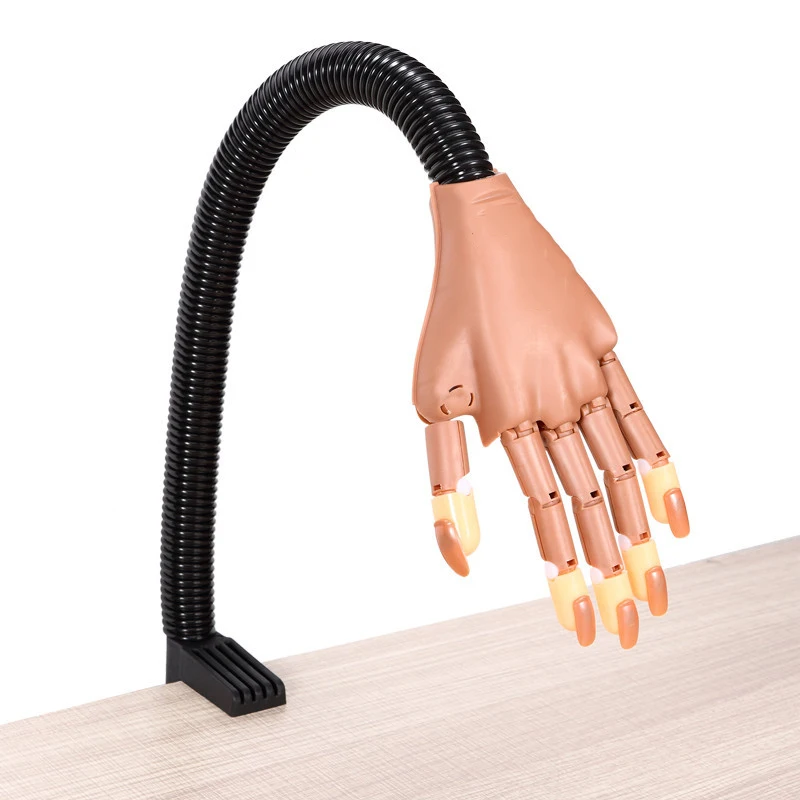 

Professional 1 Practice Hand+100pcs Nail Tips Adjustable Nail Art Model Hands DIY Manicure Tool Nail Art Hands Tool For training
