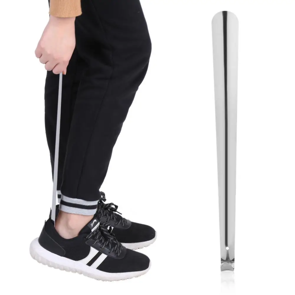 Professional 41cm Stainless Steel Shoe Horn Easy Handle Shoe Horn