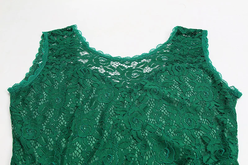 Kostlich Summer Women Long Dress 2017 UK Green Elegant Prom Fashion Casual Ladies Maxi Clothes Evening Party O-Neck Lace Dresses (81)