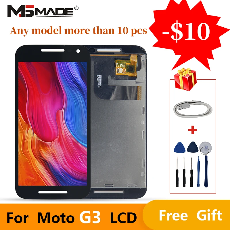 5," для Motorola Moto G3 дисплей XT1544 XT1543 lcd XT1540 XT1541 XT1550 сенсорный экран дигитайзер lcd G 3 Запчасти для сборки