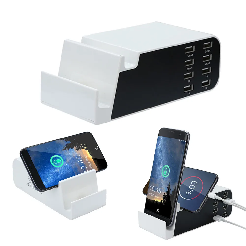 

8-Port 40W/8A Desktop Multi-port USB Charging For IPhone IPad Samsung