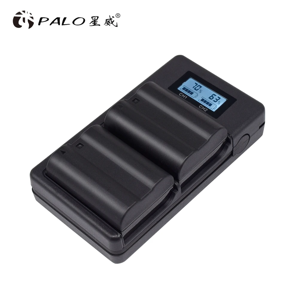 Palo EN-EL15 светодиодный дисплей литий-ионный аккумулятор зарядное устройство с usb-кабелем для Nikon 1 V1 D600 D610 D750 D800 D810 D810A и т. Д