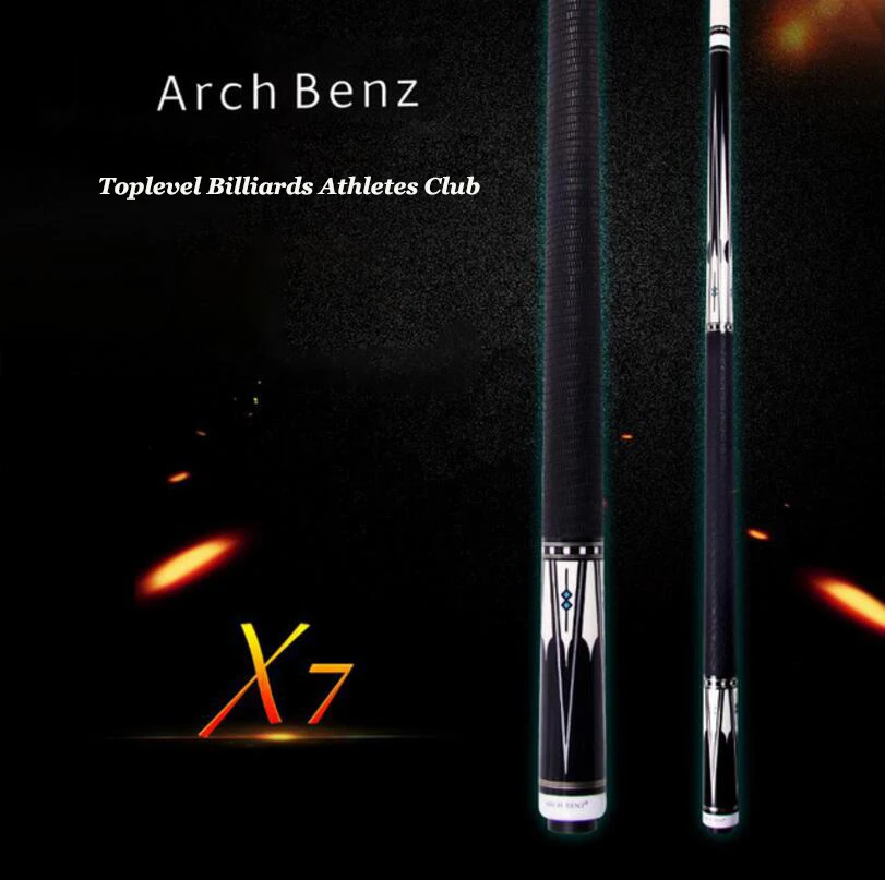 Arch Benz X7 высококачественный бильярдный Cue 1/2 Stick Kit 13 мм наконечник 149 см снукер