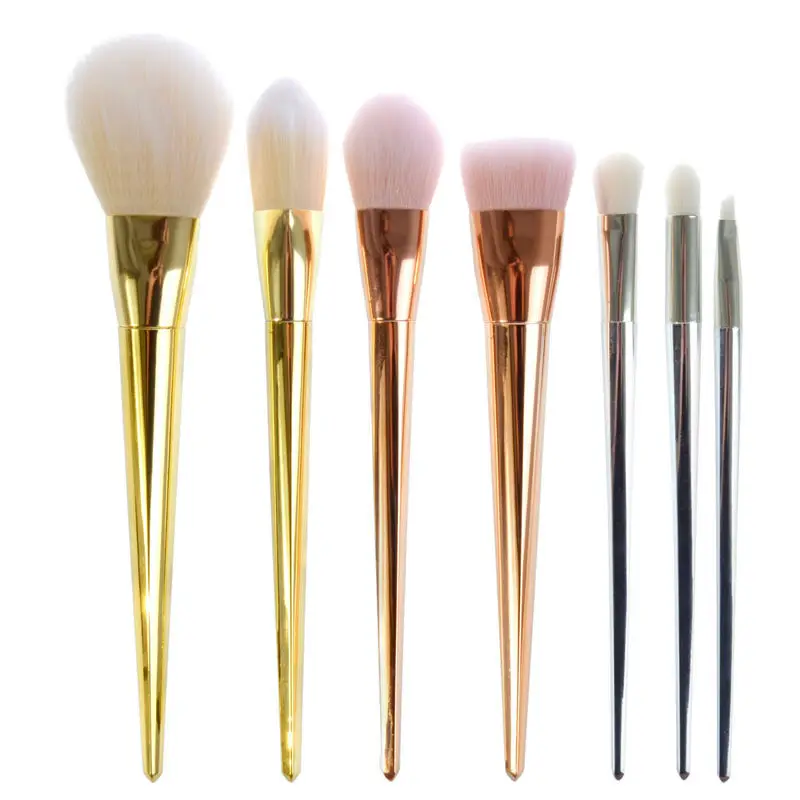 

New 7 Pcs Cosmetic Set Cosmetics Foundation Blending Blush Makeup Tool Powder Eyeshadow Makeup Brush Set
