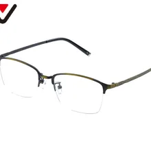 Металлическая оправа для очков от известного бренда, квадратные винтажные очки для близорукости, оправа для мужчин и женщин, ретро оправа для очков, очки для глаз EV1457