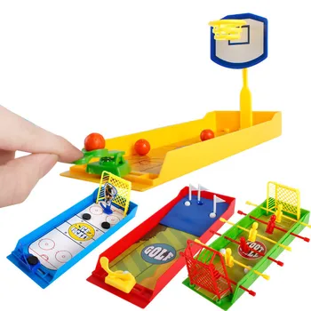 

Funny Desktop Ejection Basketball Contest Assembled Mini Football Hockey Golf Shooting Game Finger Toys Children Birthday Gifts