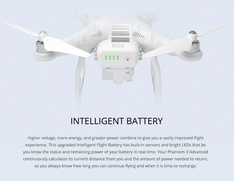 DJI Phantom 3 Advanced FPV Quadcopter Camera Drone With 2.7K HD Camera And 3 Axis Gimbal GPS Function UAV Dron