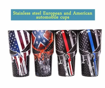 

Stainless steel European and American automobile cup 304 stainless steel insulating cup personalized water cup