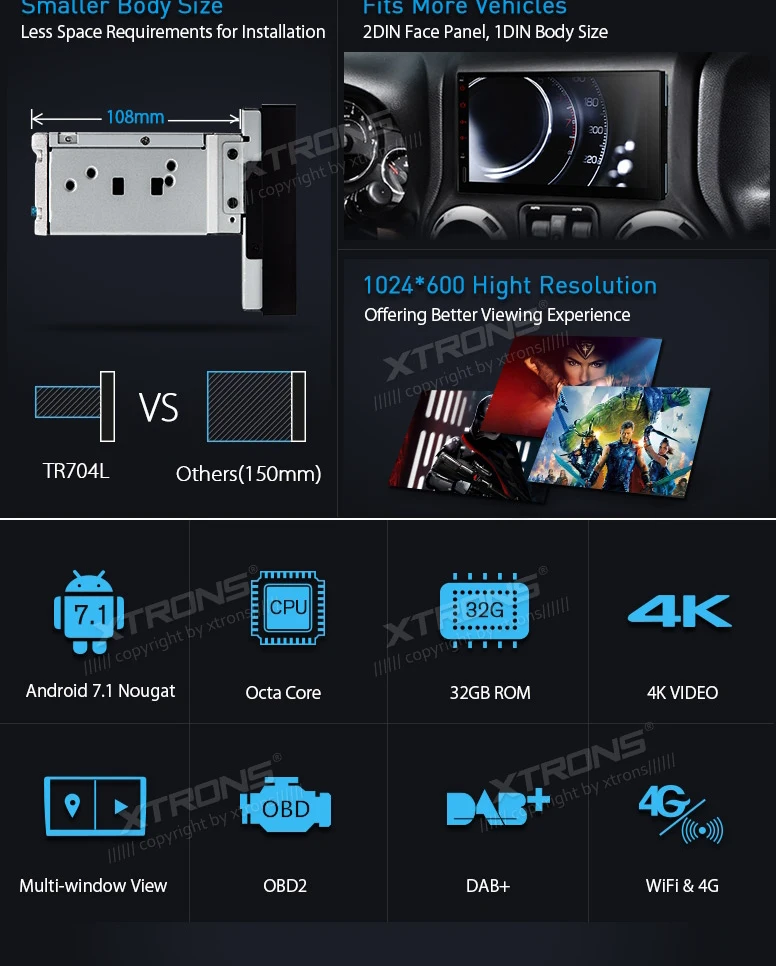 Discount 7" Android 7.1 Nougat car GPS radio stereo Multimedia fits 1din and 2 Din One din Double din 32GB ROM 2GB DDR3 RAM OCTA Core 1 Discount 7" Android 7.1 Nougat car GPS radio stereo Multimedia fits 1din and 2 Din One din Double din 32GB ROM 2GB DDR3 RAM OCTA Core 1