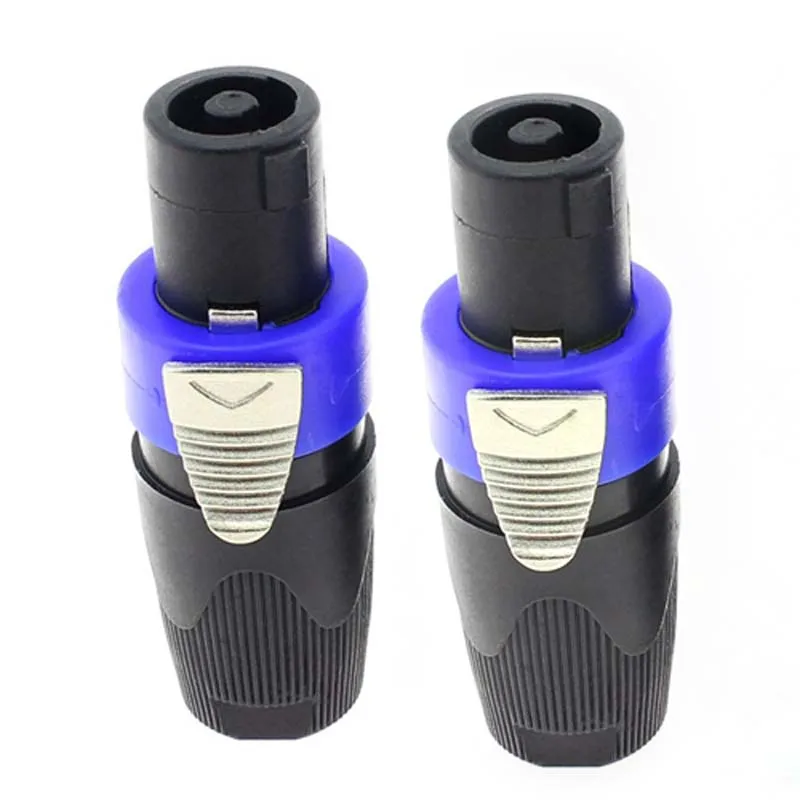 20pcs 4 Pin Professional Speaker Stereo Plug Or Cable Connector Or Ohm