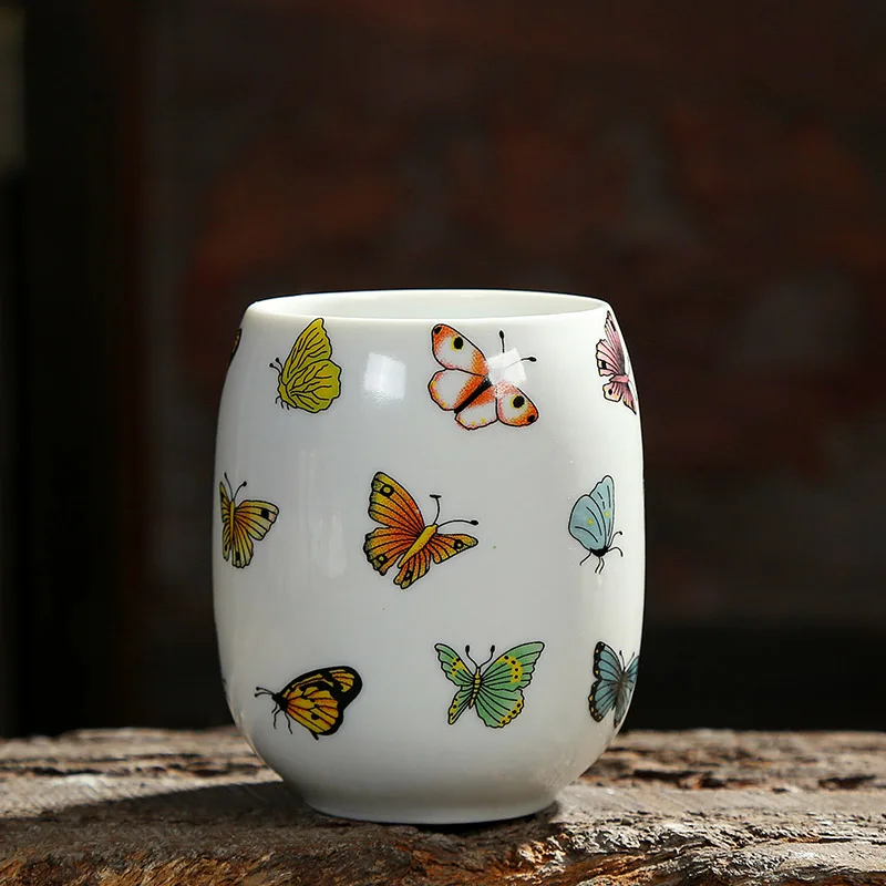 TANGPIN большая емкость керамическая чайная чашка из фарфора чайная чашка Бытовая китайская чашка кунг-фу 200 мл - Цвет: 12