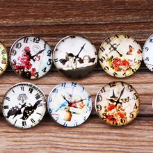 60 шт/лот 18 мм стеклянные часы кнопка новая пуговица ювелирные изделия роскошный сплав пуговица со стразами часы ювелирные украшения