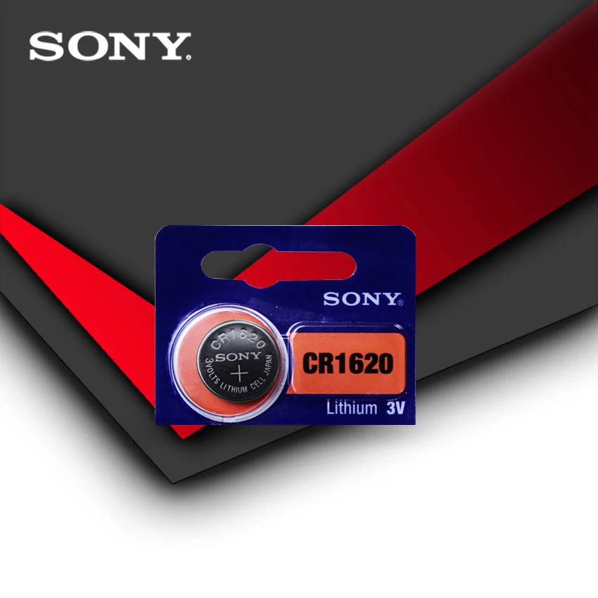 

1pc/lot Sony 100% Original CR1620 Button Cell Battery For Watch Car Remote Key cr 1620 ECR1620 GPCR1620 3v Lithium Battery