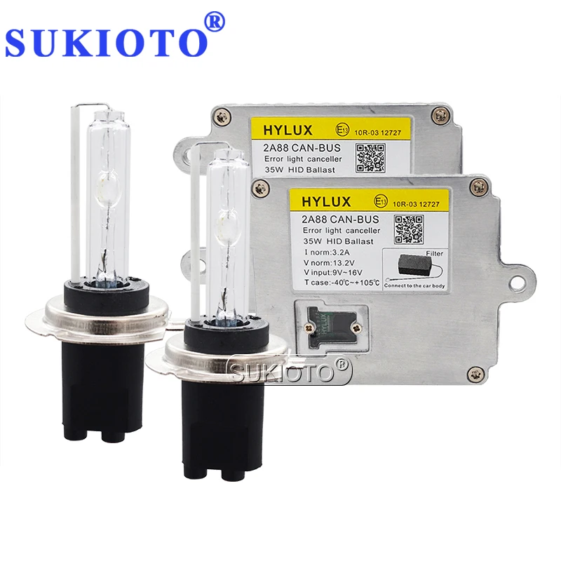 SUKIOTO 35W Canbus Xenon H7C HID Headlight Kit 4300K 5000K 6000K 8000K H7C Car Light Bulb AC 35W Hylux 2A88 Canbus Ballast Kit (7)