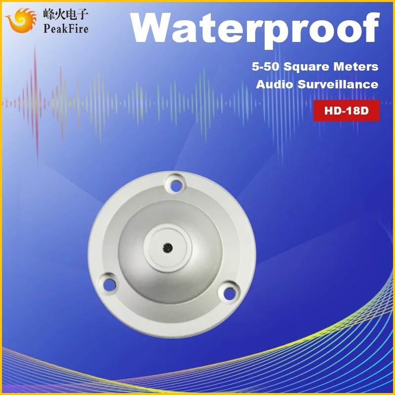  Sorveglianza Audio Microfono Ad Alta Sensibilità Preamplificatore Amplificato Pick-Up Impermeabile 