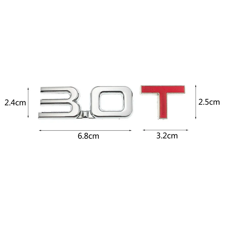 Автомобильная Наклейка 3D металлическая 1,6 T 1,8 T 2,0 T 2,8 T логотип наклейка эмблема значок наклейки для VW Mazda benz TOYOTA BMW Ford audi Kia Стайлинг автомобиля