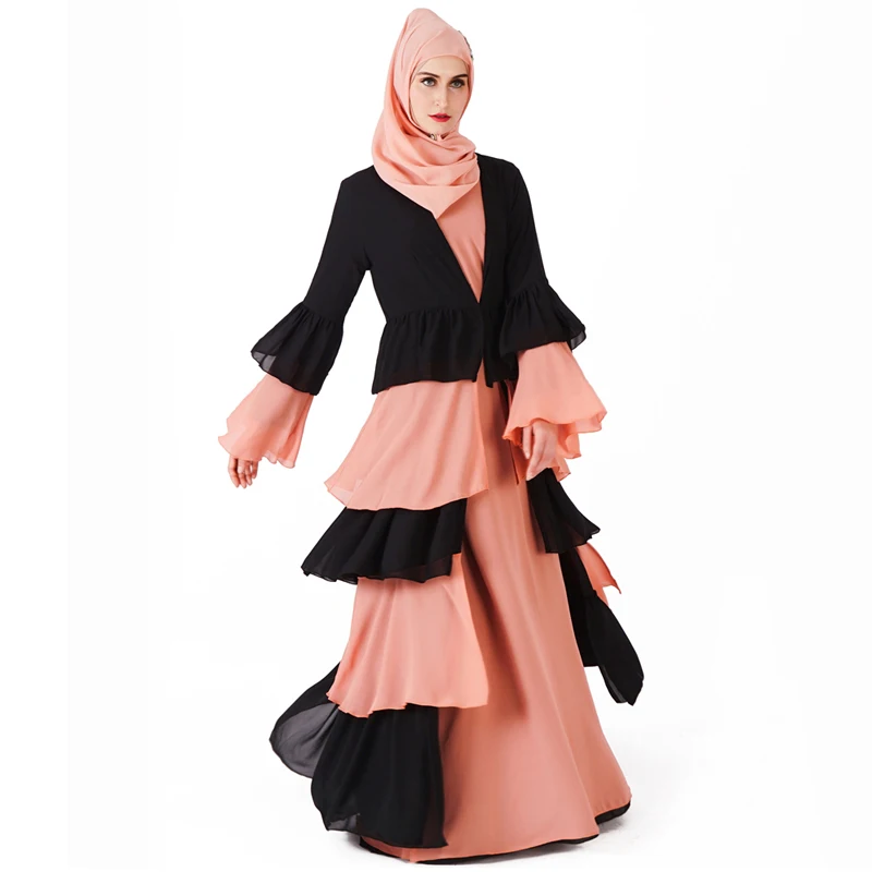 Abaya dubai kaftan hijab muçulmano vestido malásia