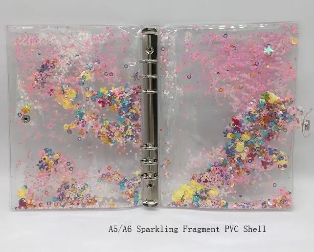 Capa do Caderno a5 a6 a7 Transparente Pvc da Folha Solta Apenas Simples Criativo Planejador Diário Shell Diy Acessório 5 A5 a6 a7 transparente pvc solto folha