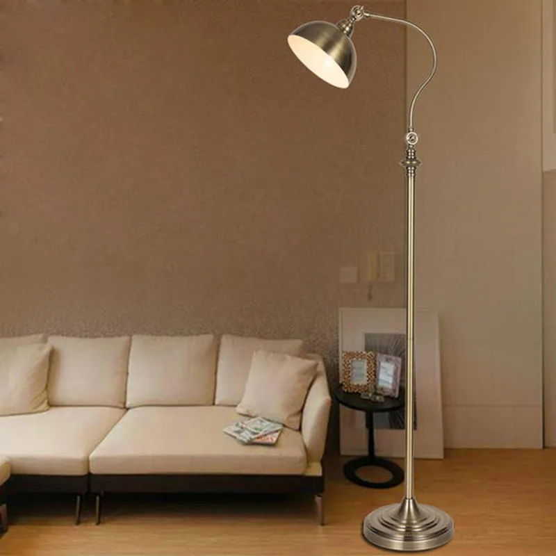 

Minimalistic Floor Lamp 1.5M Aluminum Hat Shape Office Lighting Standing Lamp E27 Expansible Foyer Study Cafe Decoration Lights