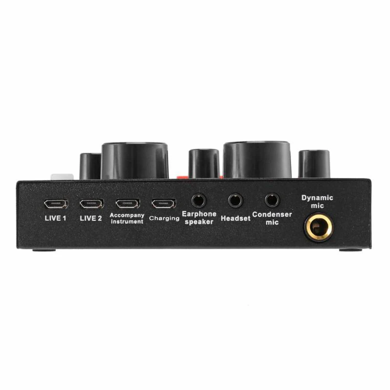 

V8 Audio Usb Headset Microphone Earphone Webcast Streamer Live Sound Card Cable Set For Computer Pc Live Sound With Mcrophone