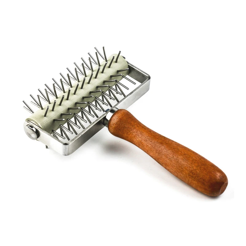 1Pcs Stainless Steel Wheel Pizza Bread Needle Punchers Roller Pie Pastry Dough Pitter Durable Wooden Handle Creative Pizza Tool 1Pcs Stainless Steel Wheel Pizza Bread Needle Punchers Roller Pie Pastry Dough Pitter Durable Wooden Handle Creative Pizza Tool