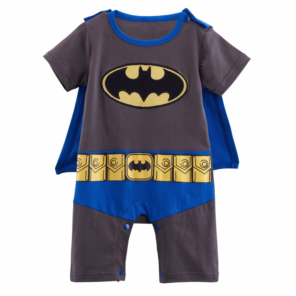 Baby Boy Batman Costume Romper Infant Jumpsuit 0 24 Monthsin Rompers