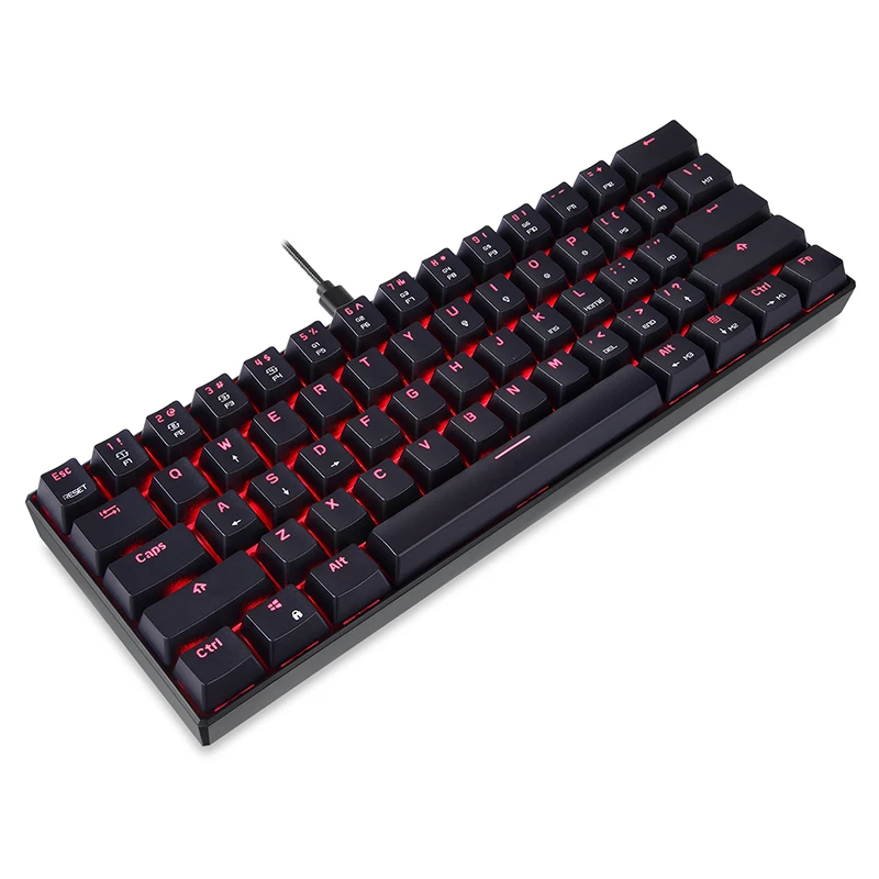 MOTO speed CK61 игровая механическая клавиатура RGB клавиатура с синим красным переключателем скорость все анти-привидения ключи для компьютера ТВ коробка игры