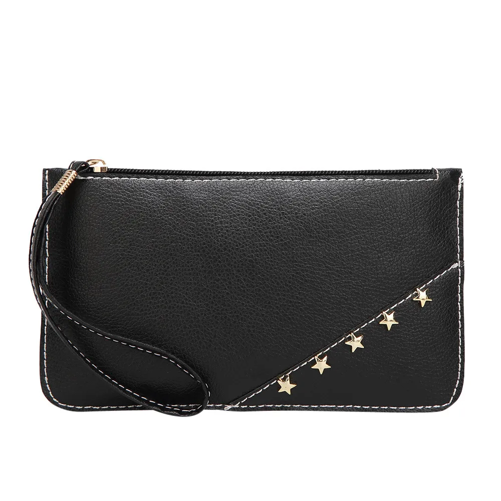 

Naivety Long Wallet Female Women Simple Hasp Pure color Artificial Leather Handbag Messenger Bags Coin Phone Bag Droship 10Jun14