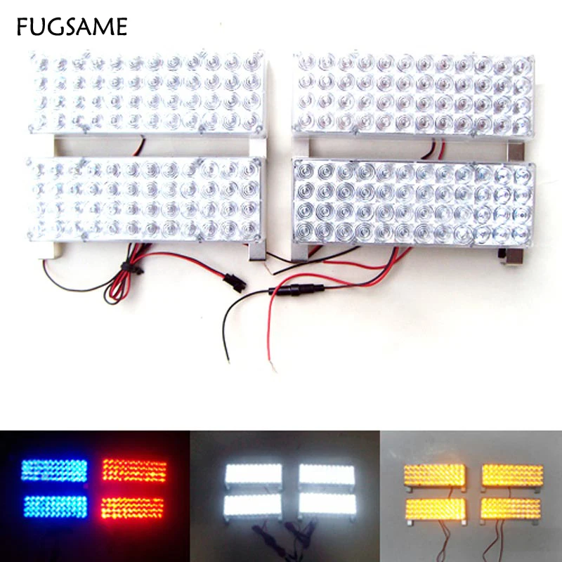 

2X48 LED 96LED Car Strobe Light Kit LED Car Flash Strobe Light Car Truck Emergency Flashing Strobe Light