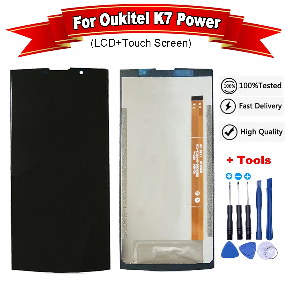 

6.0"inch For Oukitel K7 Power LCD Display+Touch Screen 100% Tested Screen Digitizer Assembly Replacement +Free Tools