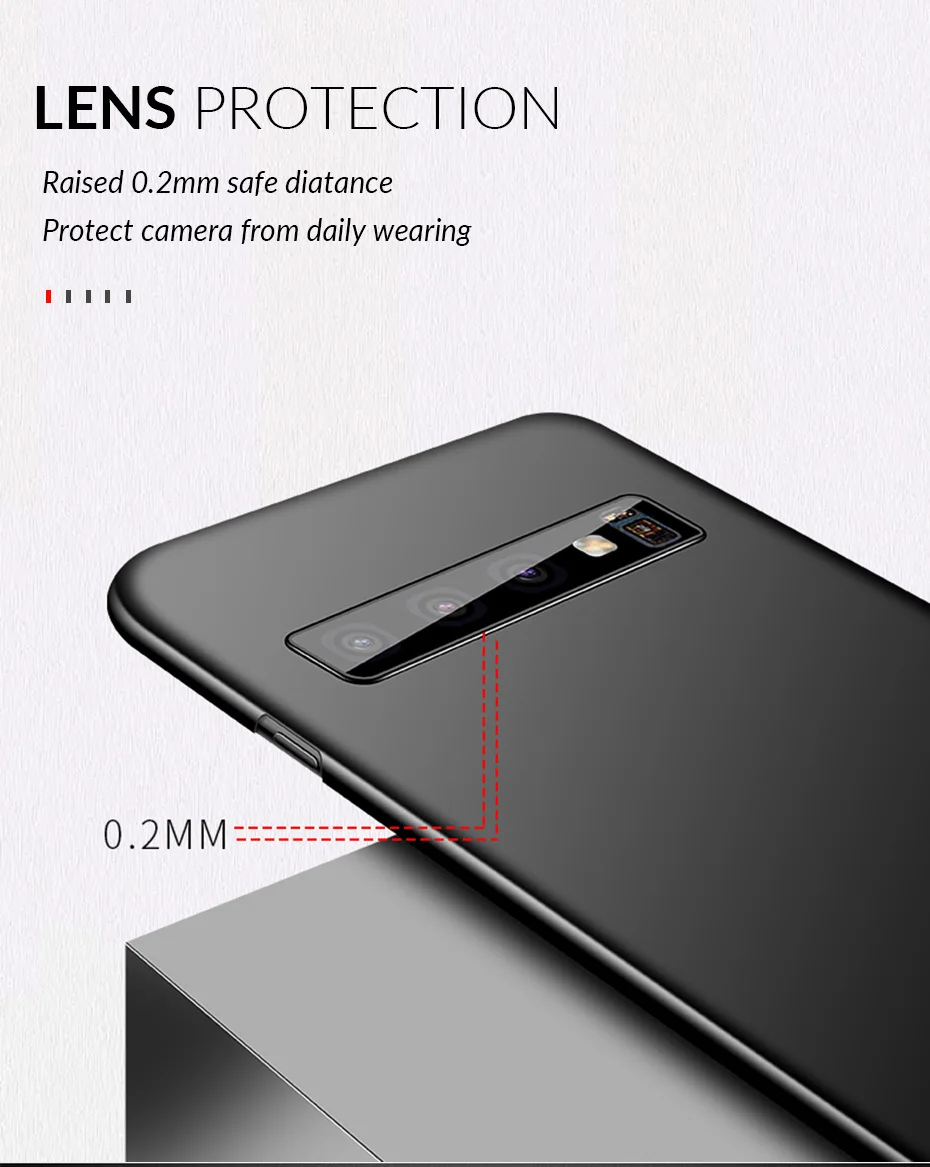 Тонкий чехол для телефона для Samsung Galaxy S10 S9 S8 плюс A50 A7 A8 A6 A30 A40 A70 A80 Note 8 9 10 Plus чехол жесткий матовый поликарбонатный чехол